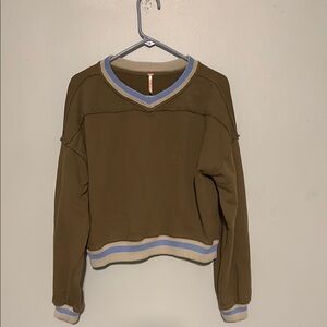 Free people v neck sweatshirt